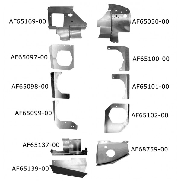 Piper PA-28-235 Complete Engine Baffle Set